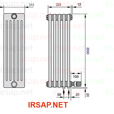 Радиатор IRSAP Tesi 62000/5 T26 CL 01